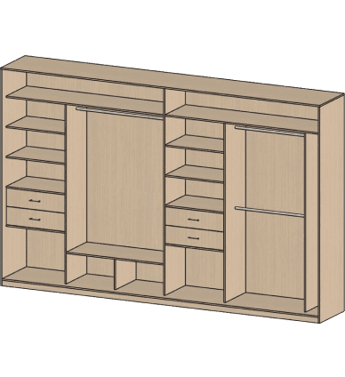 Схема шкафа-купе